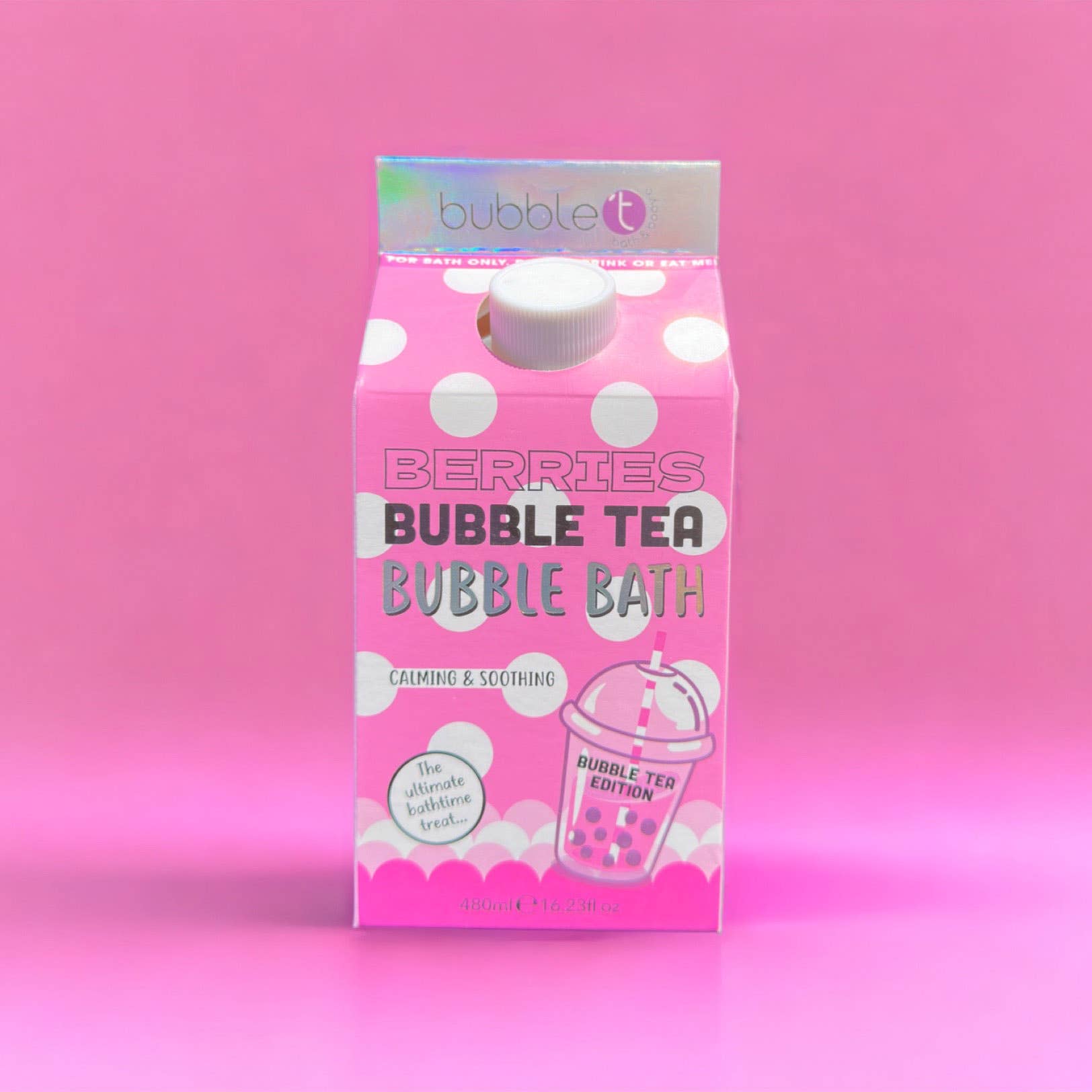 Bubble Tea Raspberry Bubble Bath (480ml) - Time's Reel