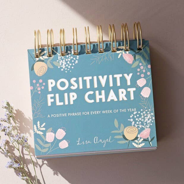 Floral Weekly Positivity Flip Chart - Time's Reel