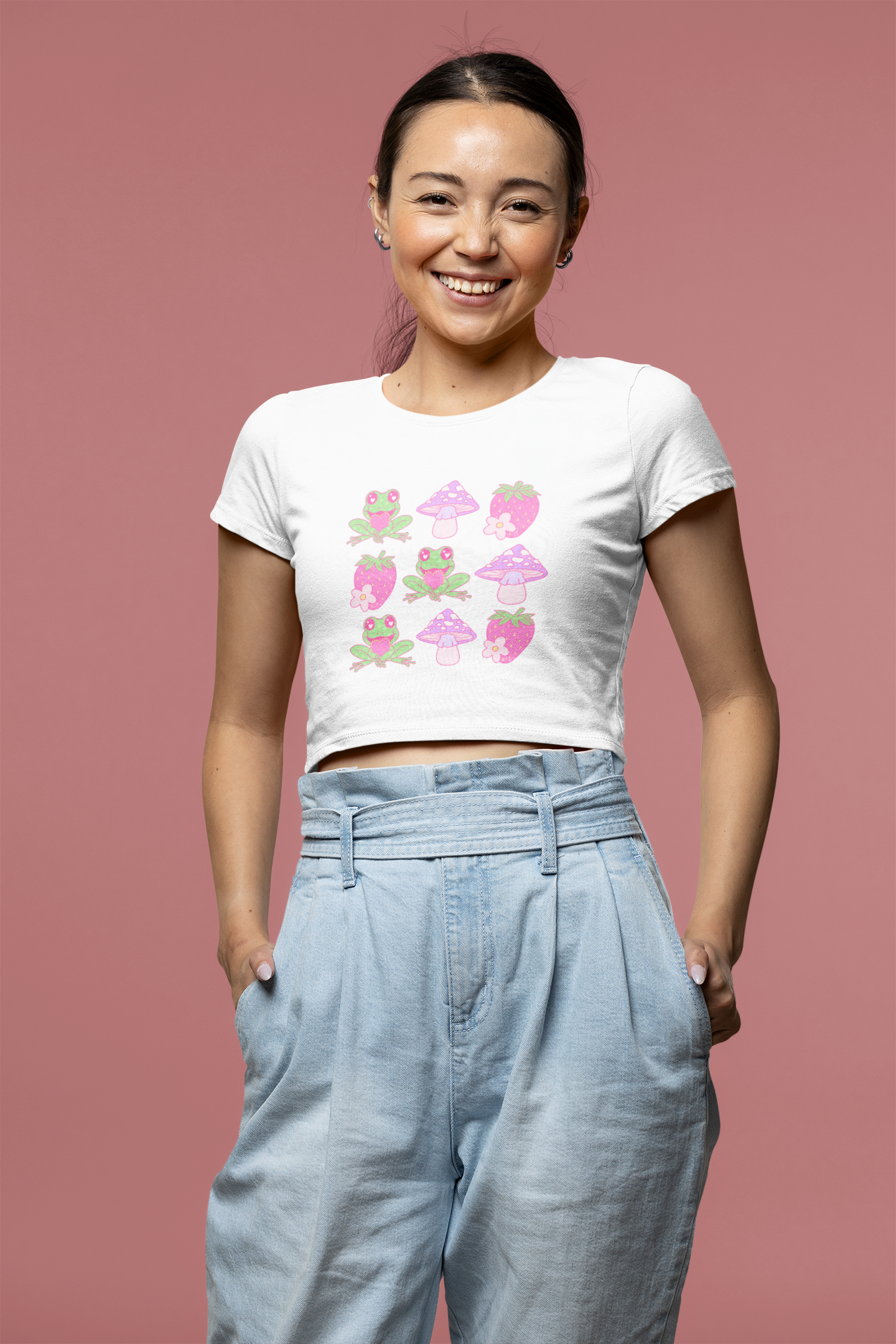 Hoppily Ever After Crop Tee - Time's Reel