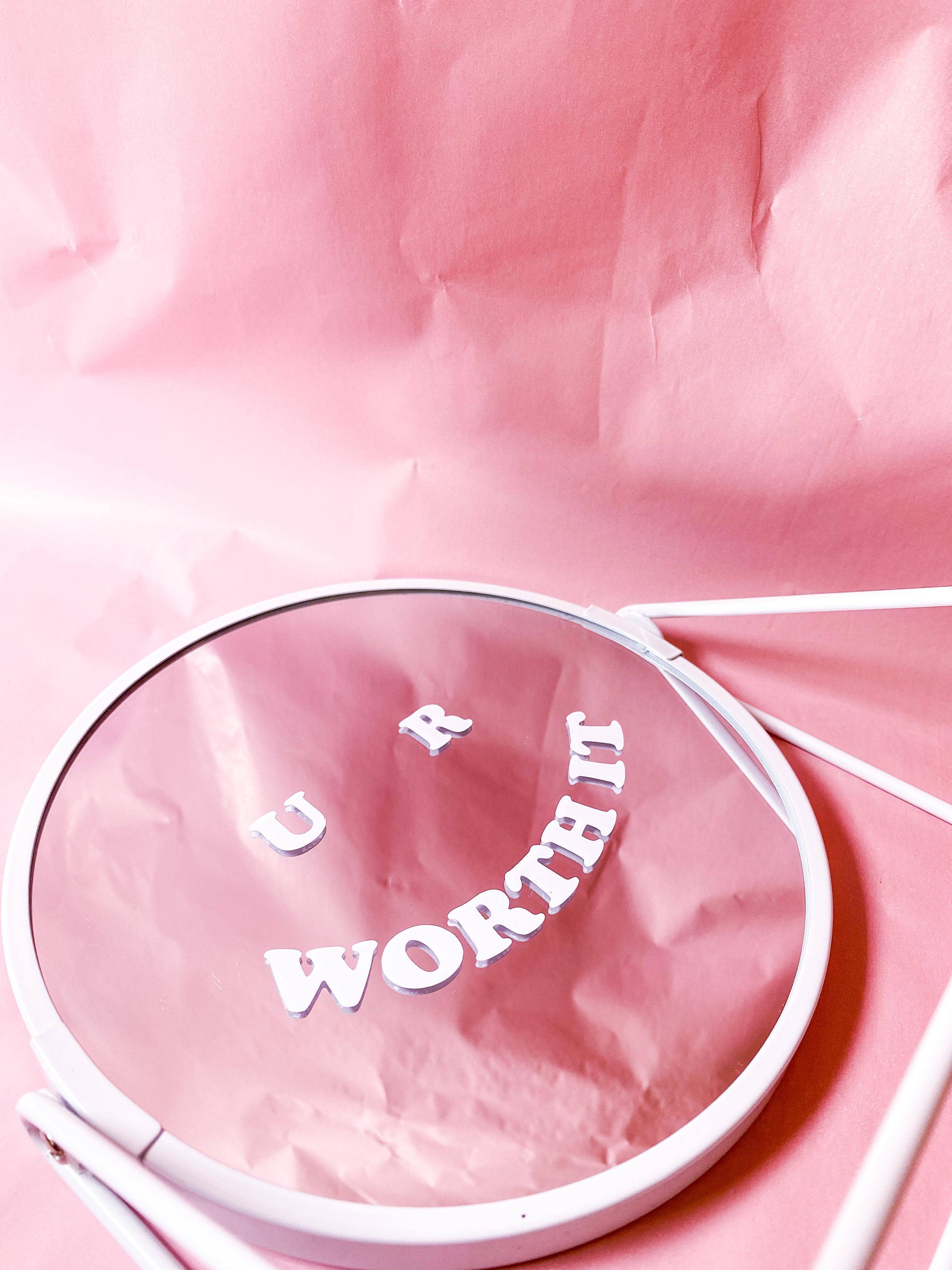 U R Worth It Mirror Sticker - Time's Reel