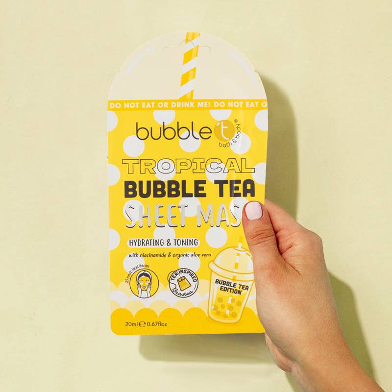 Bubble Tea Tropical Hydrating Sheet Mask (20ml) - Time's Reel