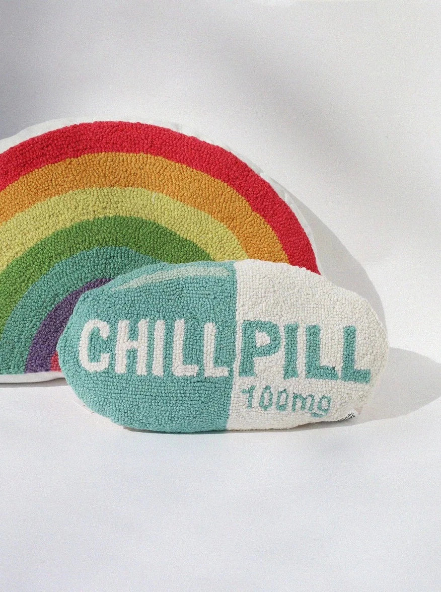 Chill Pill Hook Pillow Blue - Time's Reel