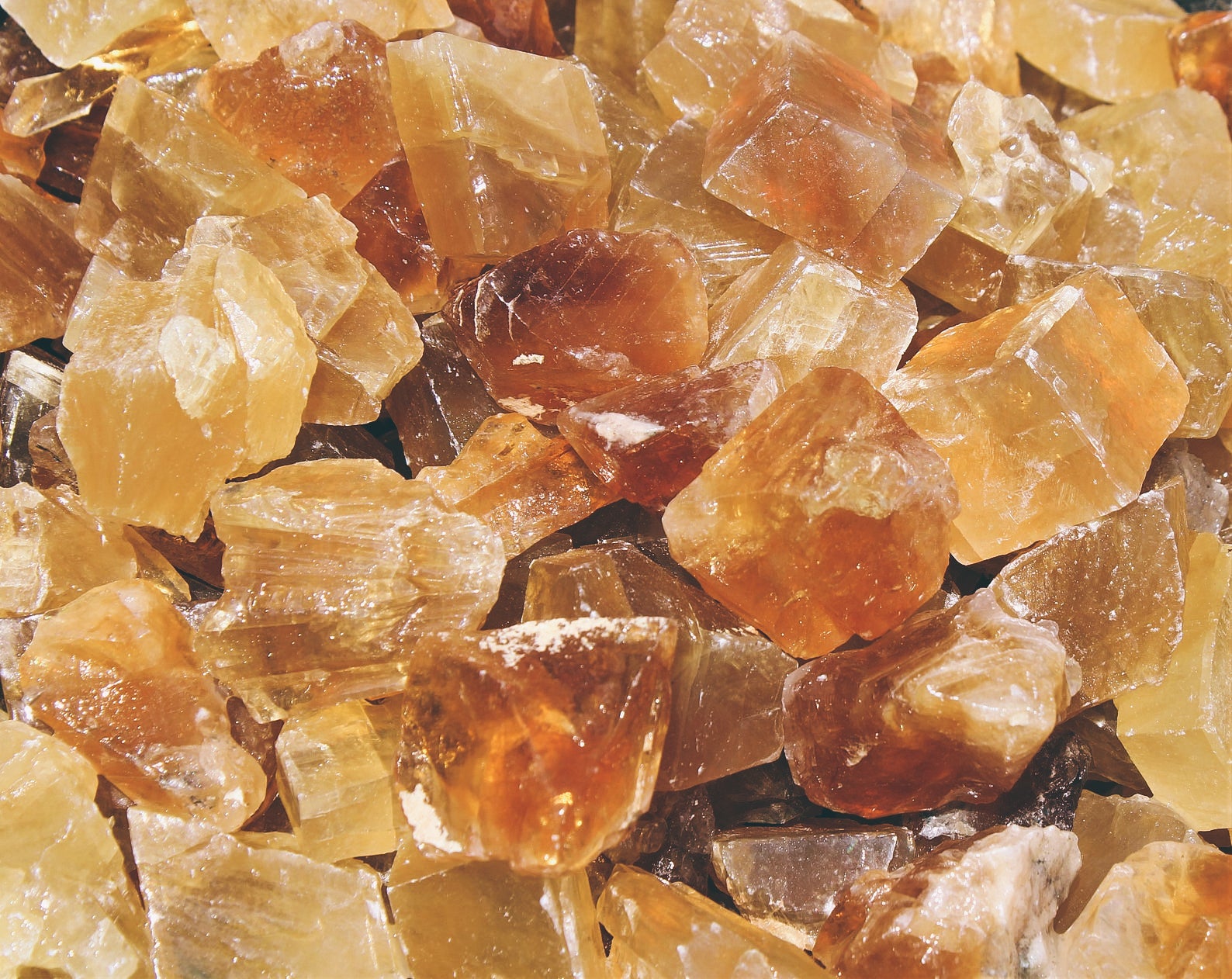 Honey Calcite Crystal Chunk - Time's Reel
