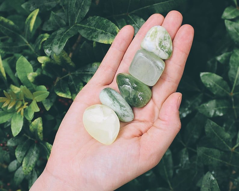Light Jade Tumbled Stone Crystal - Time's Reel