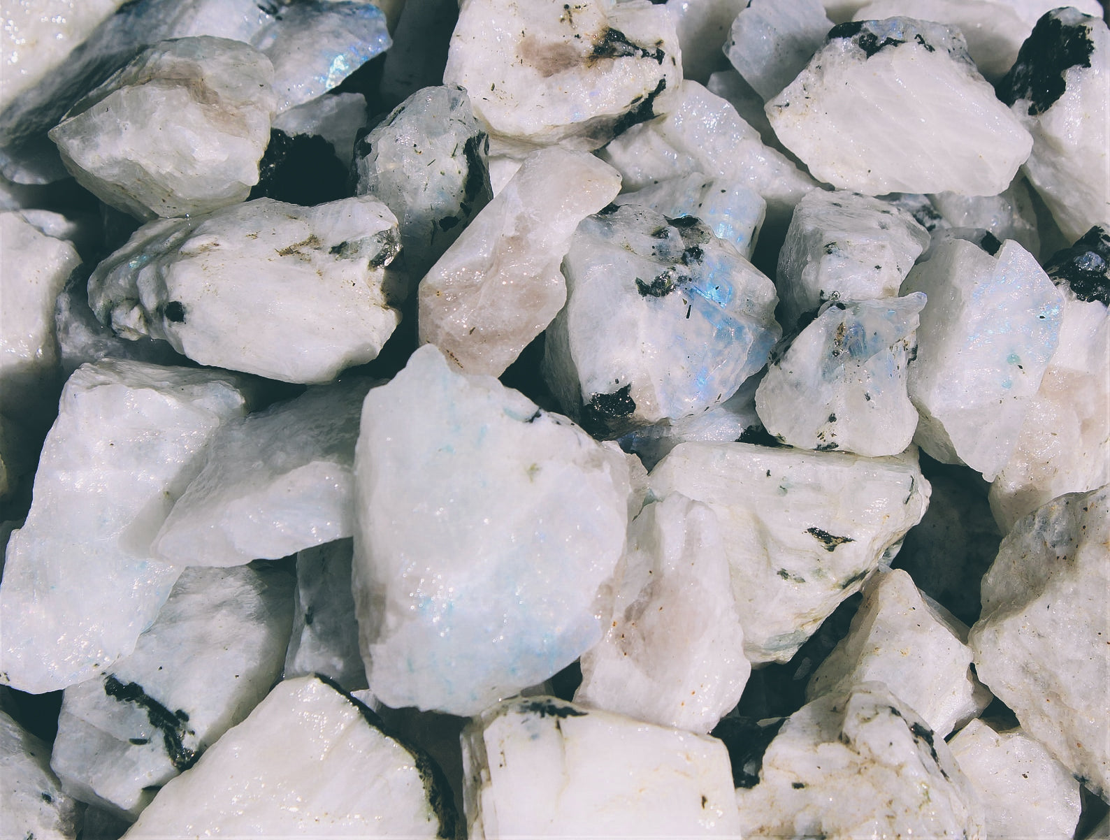 Rainbow Moonstone Crystal Chunk - Time's Reel