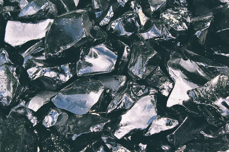 Black Obsidian Crystal Chunk - Time's Reel