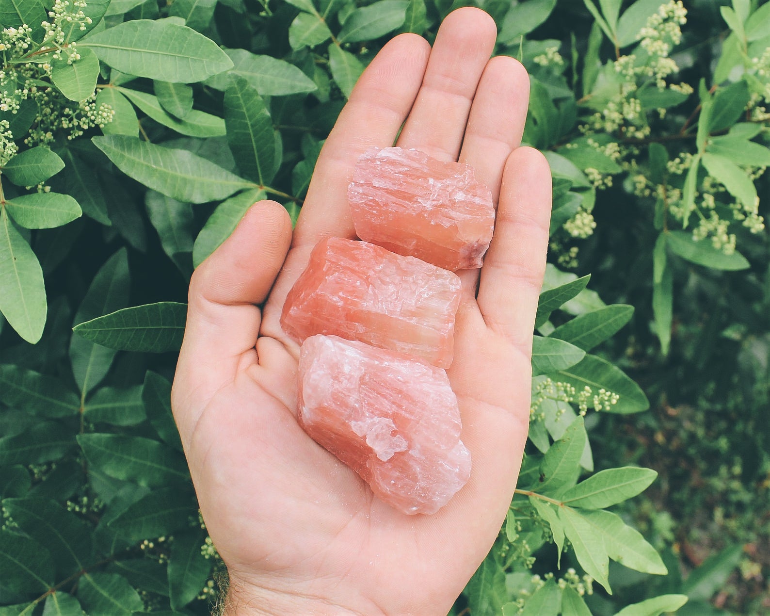 Strawberry Calcite Crystal Chunk - Time's Reel
