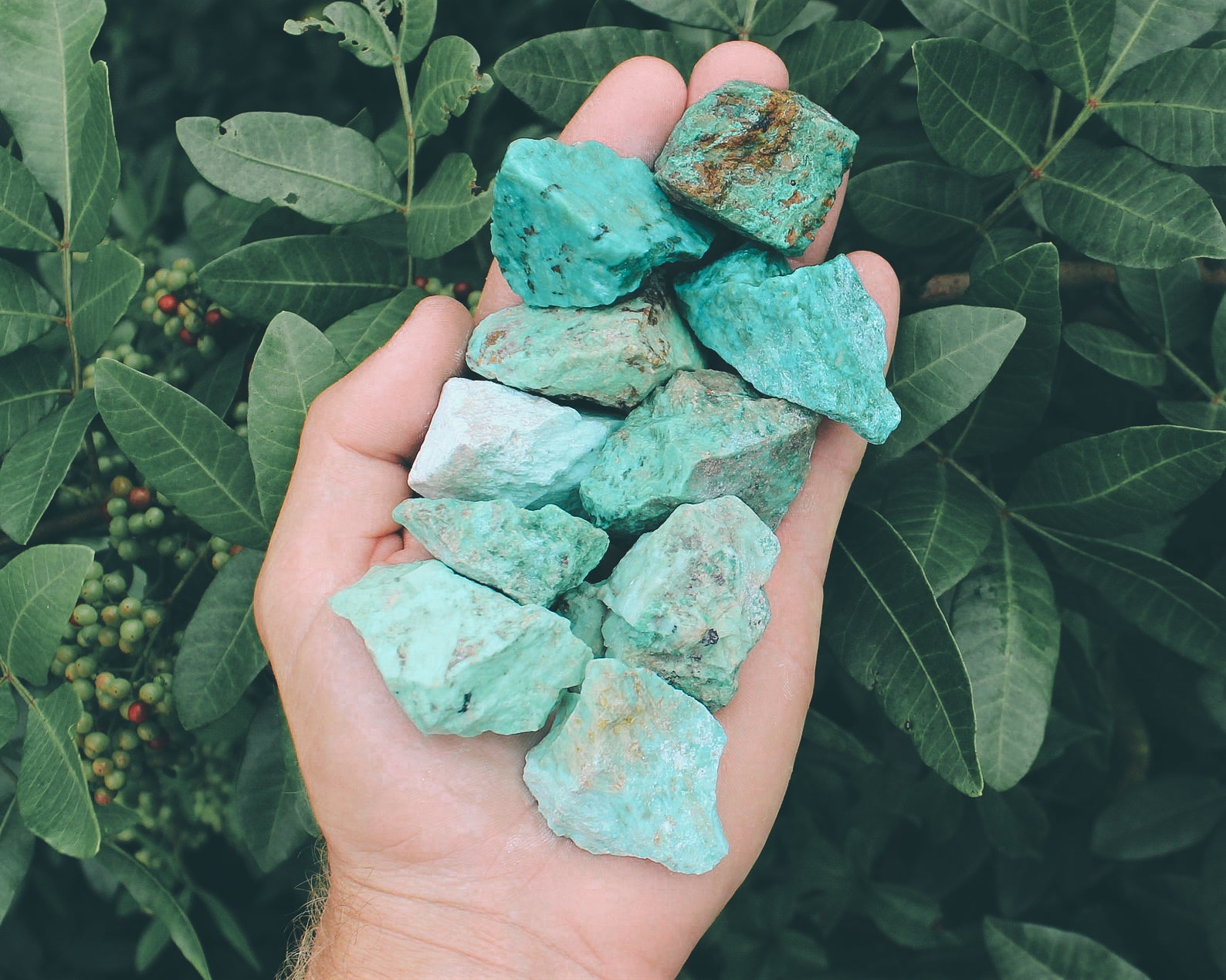 Turquoise Crystal Chunk - Time's Reel