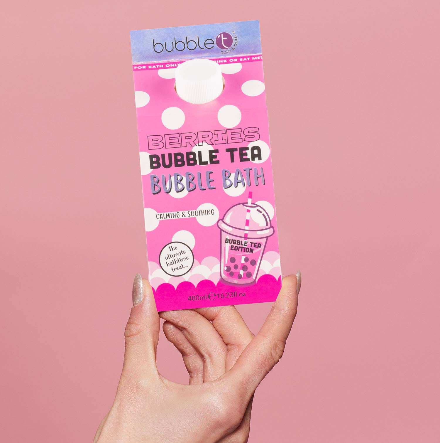 Bubble Tea Raspberry Bubble Bath (480ml) - Time's Reel